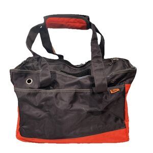 Oasis Medium Pet Carrier Bag – Airline Approved, Black/Orange– Great Condition.